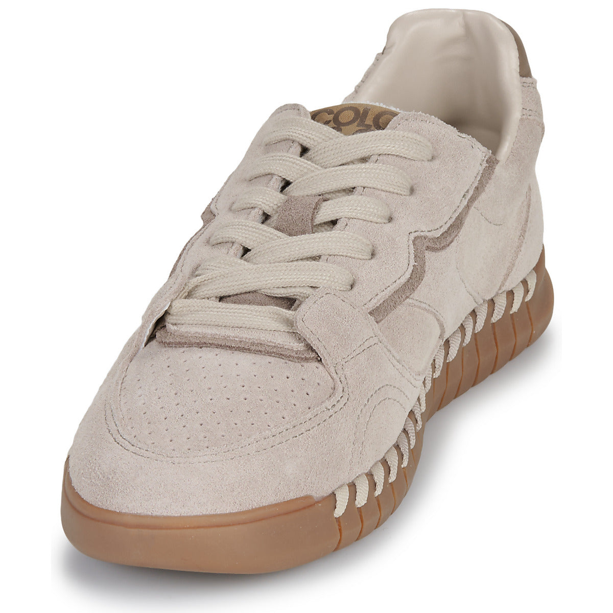 Sneakers basse Donna Colors of California  COW SUEDE SNEAKER  Beige