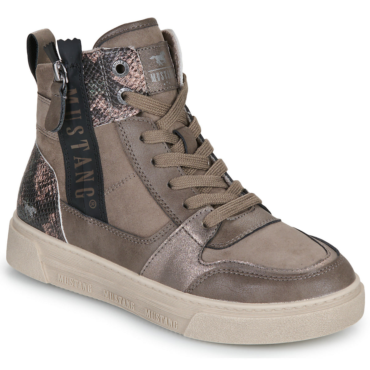 Sneakers alte Donna Mustang  RHONDA  Marrone