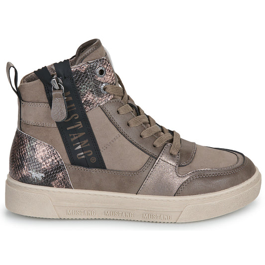 Sneakers alte Donna Mustang  RHONDA  Marrone