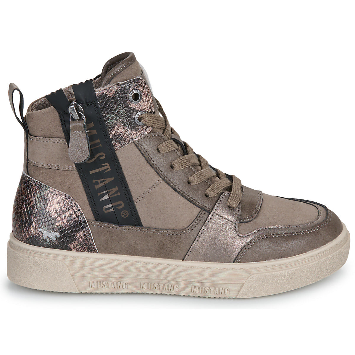 Sneakers alte Donna Mustang  RHONDA  Marrone