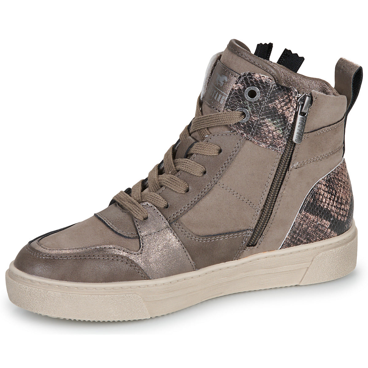Sneakers alte Donna Mustang  RHONDA  Marrone