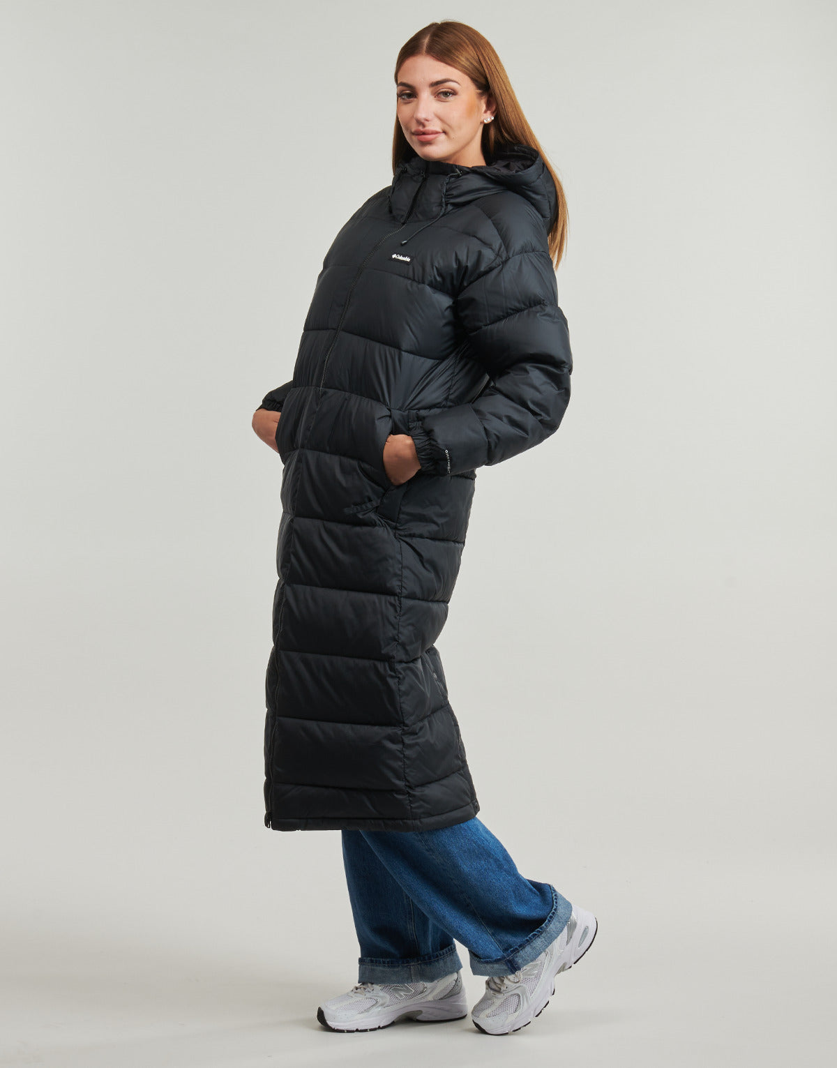 Piumino Donna Columbia  PIKE LAKE III LONG JACKET  Nero