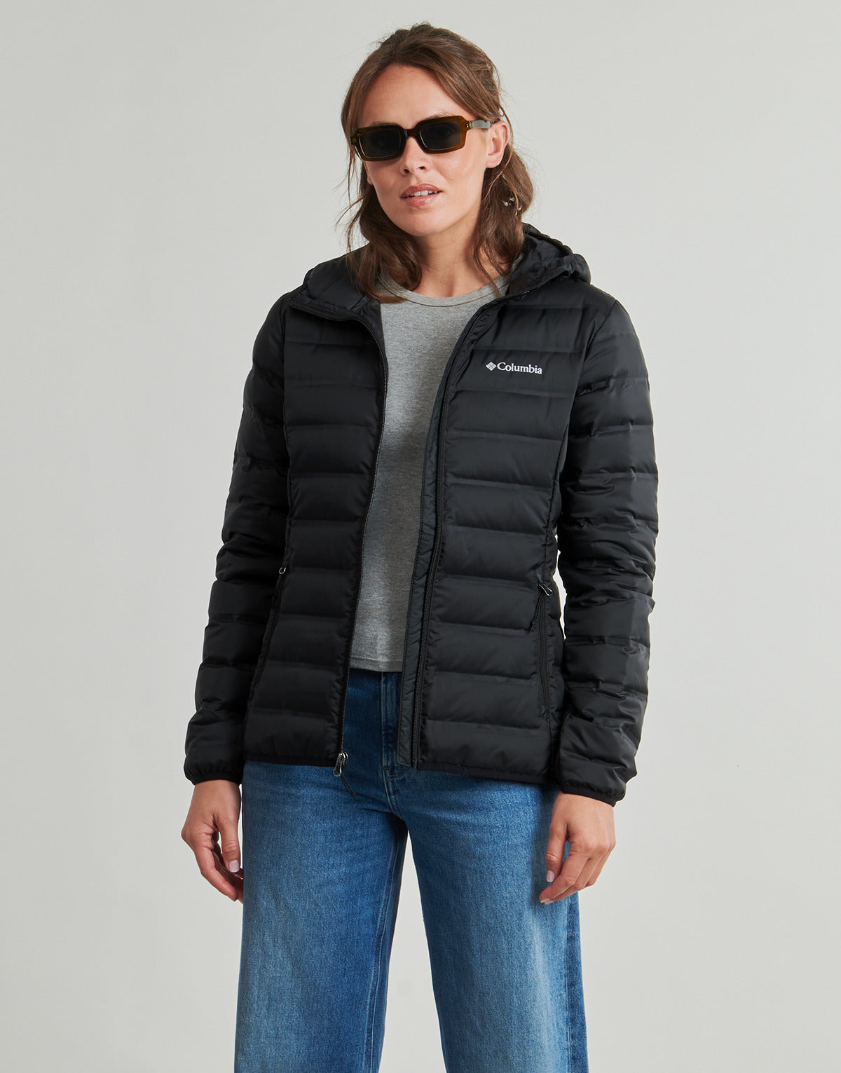 Piumino Donna Columbia  LAKE 22 II DOWN HOODED JACKET  Nero