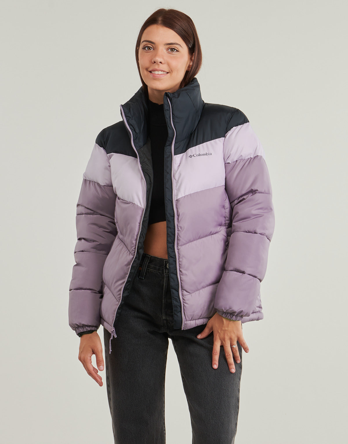 Piumino Donna Columbia  PUFFECT II COLORBLOCK JACKET  Viola