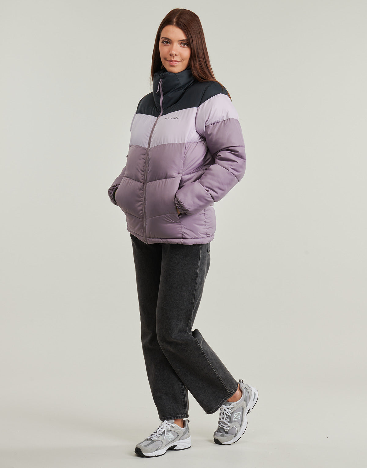 Piumino Donna Columbia PUFFECT II COLORBLOCK JACKET Viola