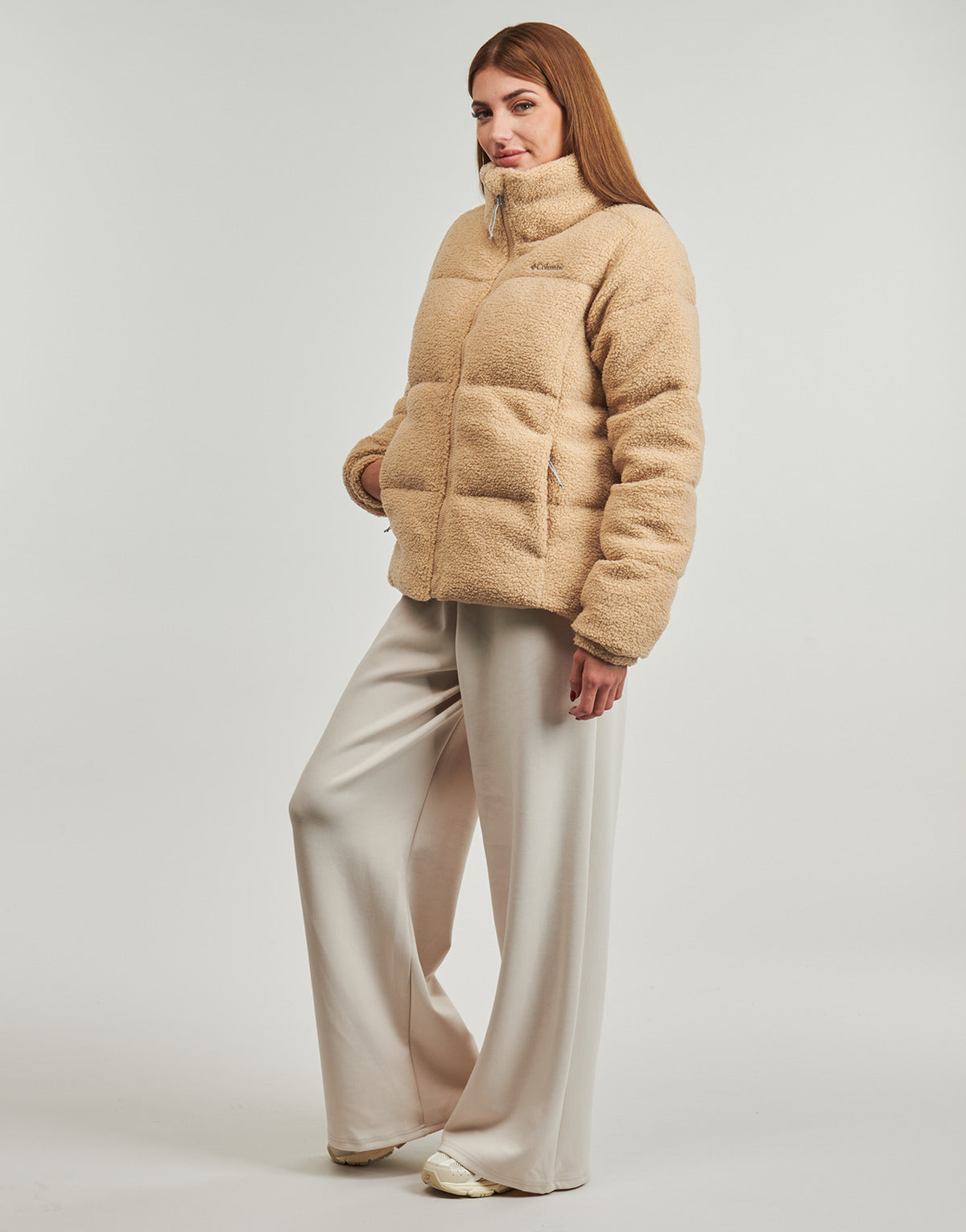 Piumino Donna Columbia  PUFFECT SHERPA JACKET  Beige