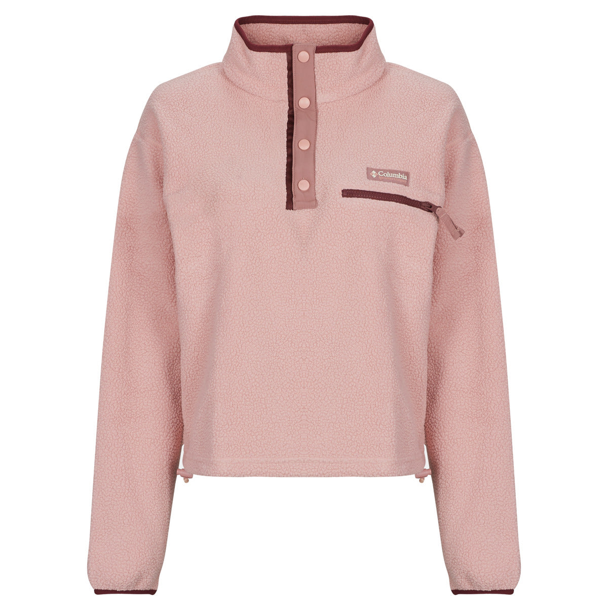 Felpa Donna Columbia  HELVETIA II CROPPED HALF SNAP FLEECE  Rosa