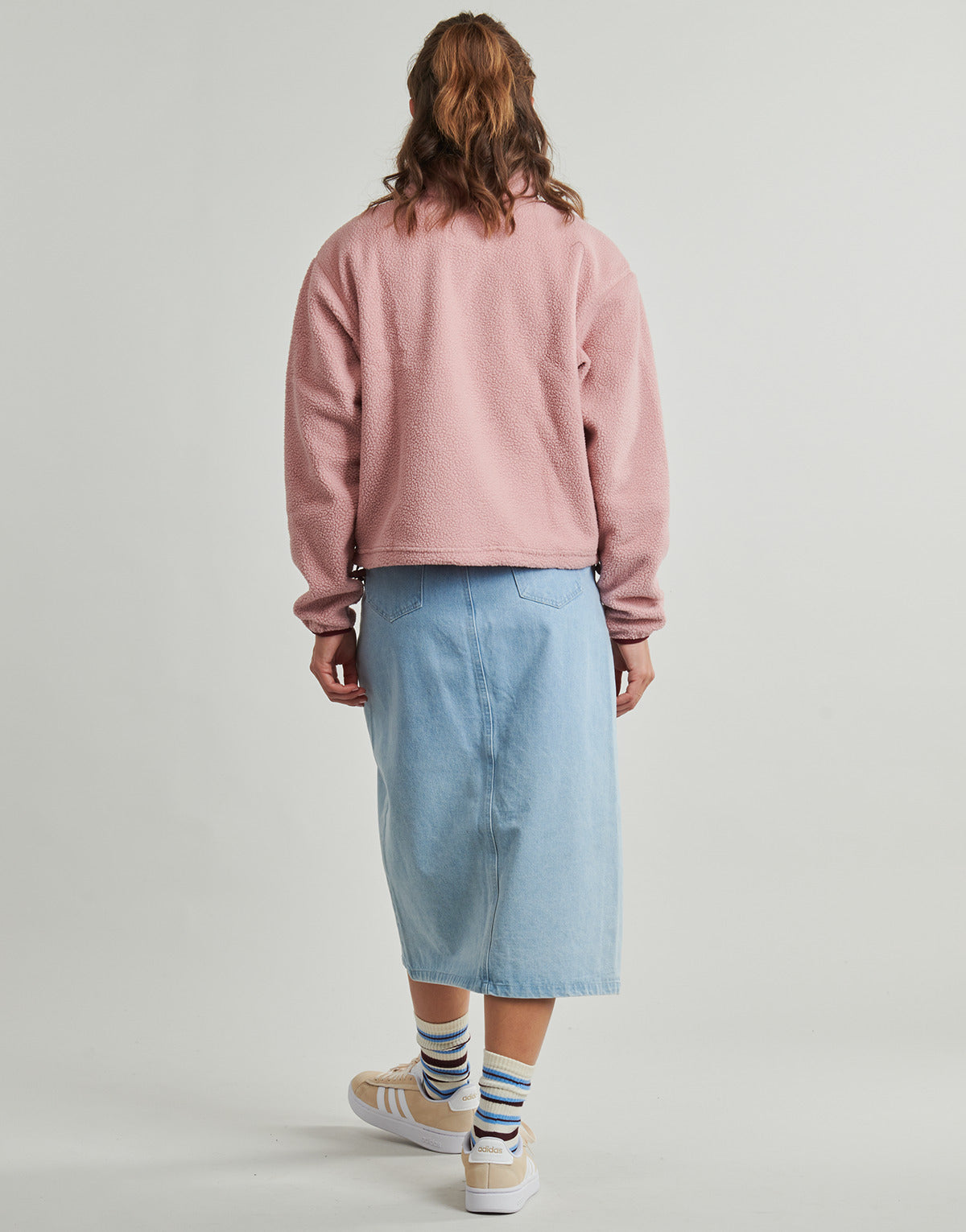 Felpa Donna Columbia  HELVETIA II CROPPED HALF SNAP FLEECE  Rosa