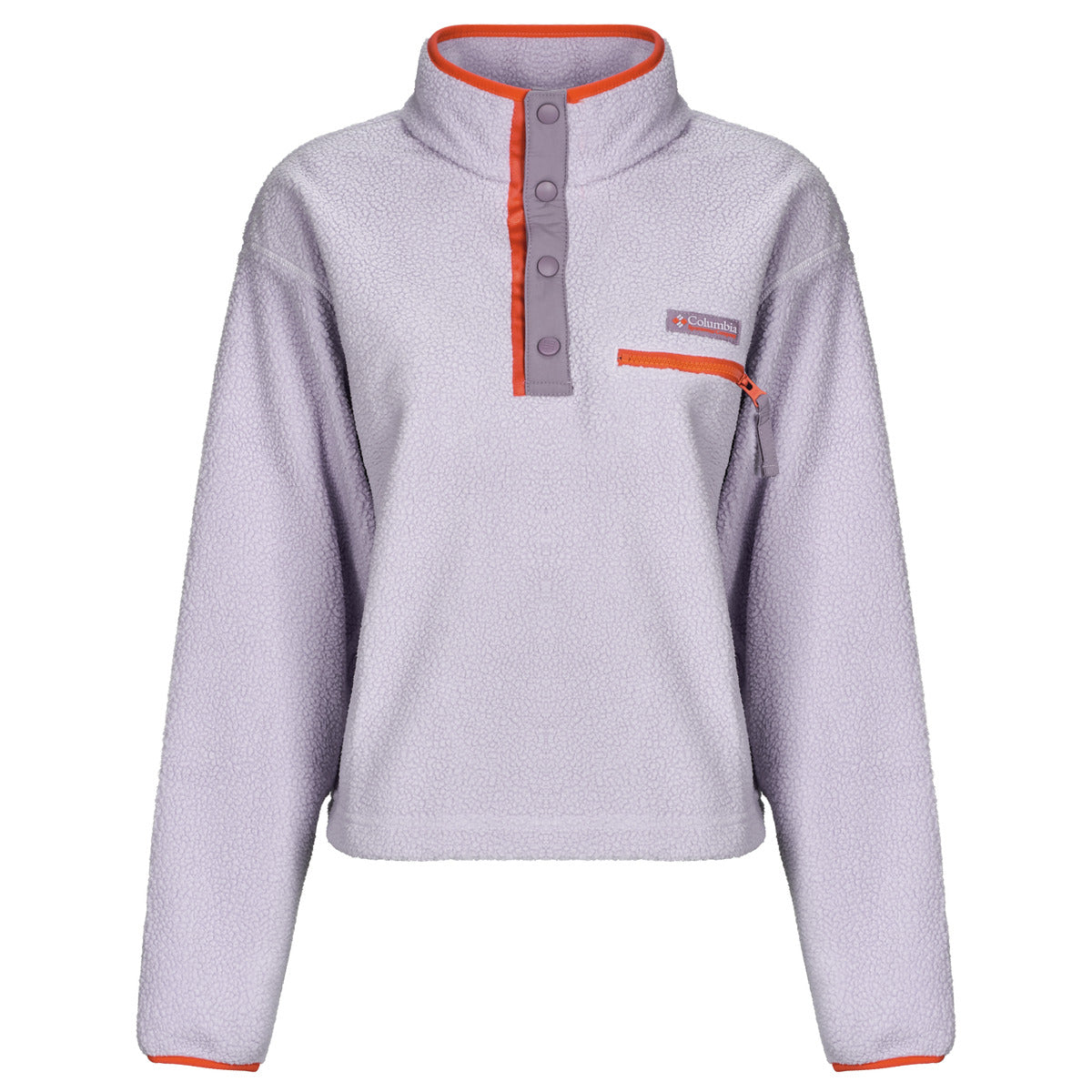 Felpa Donna Columbia  HELVETIA II CROPPED HALF SNAP FLEECE  Viola