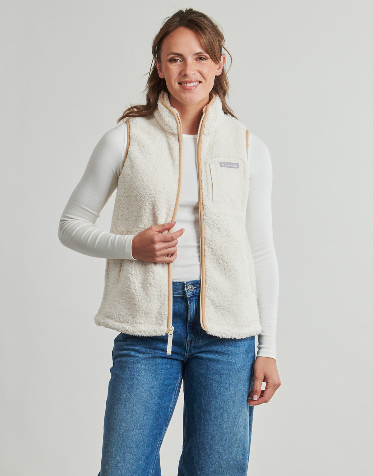 Felpa Donna Columbia  WEST BEND VEST II  Beige