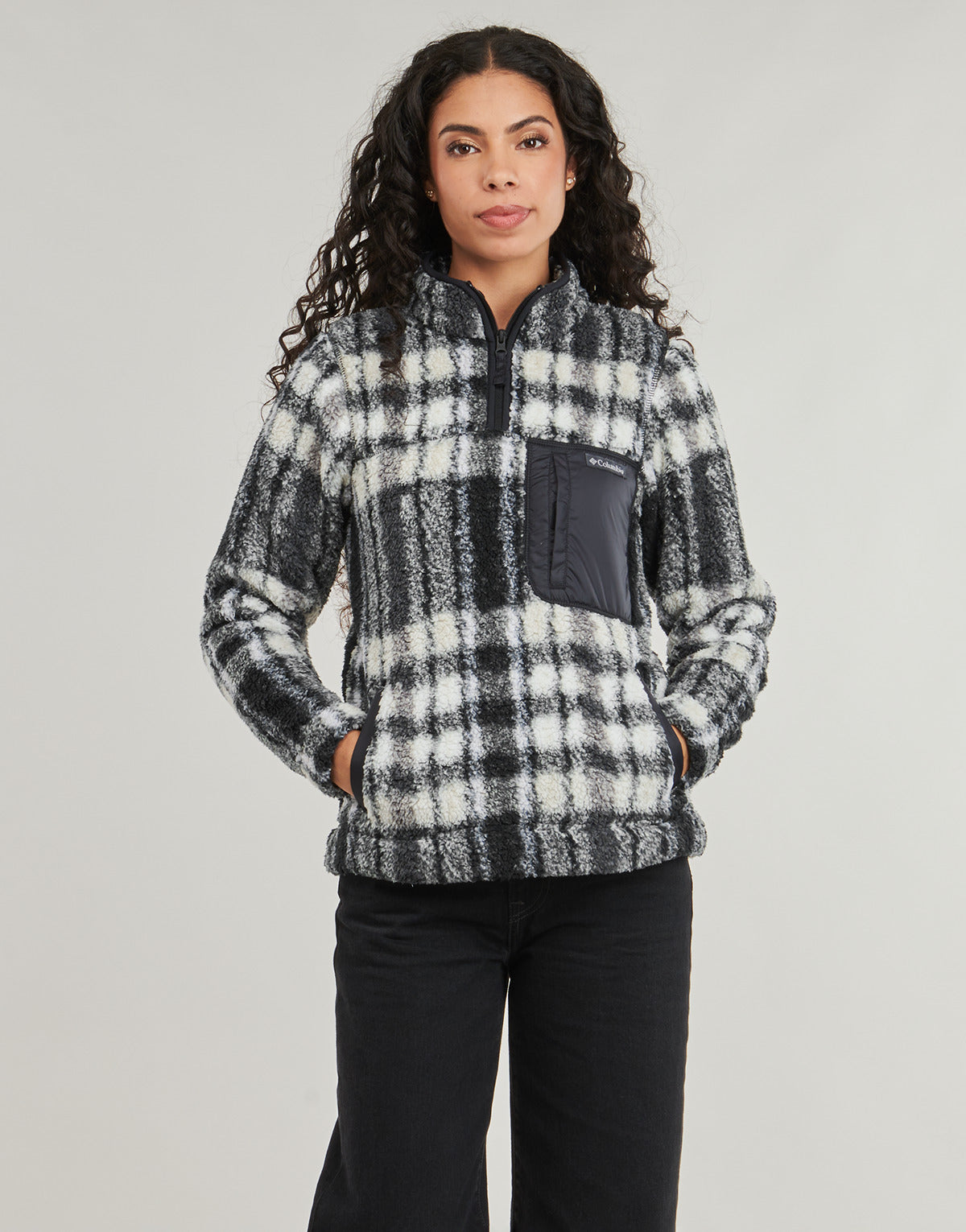 Felpa Donna Columbia  WEST BEND 1/4 ZIP II  Nero