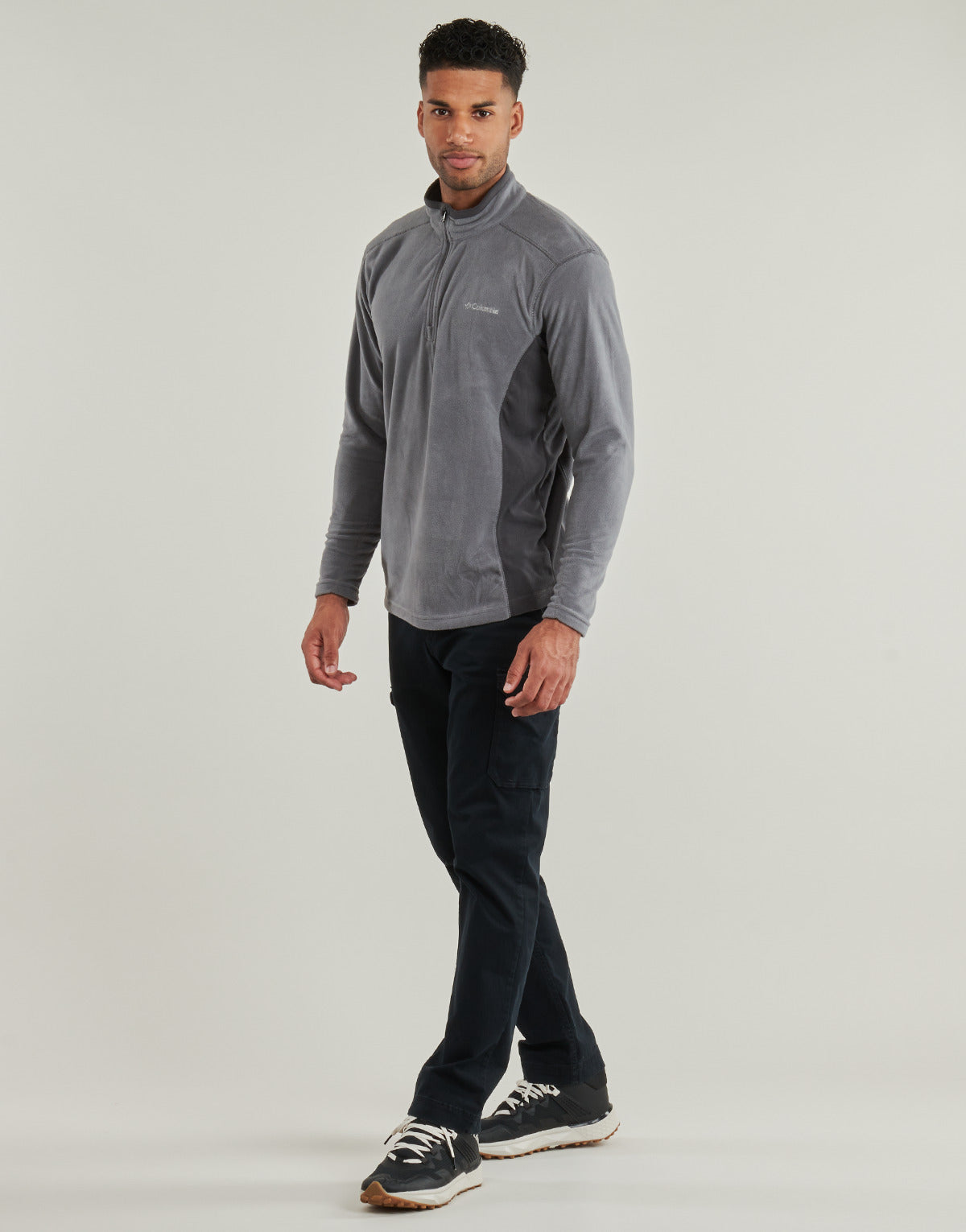 Felpa Uomo Columbia  KLAMATH RANGE II HALF ZIP  Grigio