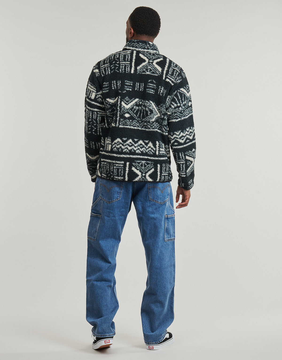 Felpa Uomo Columbia  RUGGED RIDGE HIGH PILE HALF ZIP  Nero