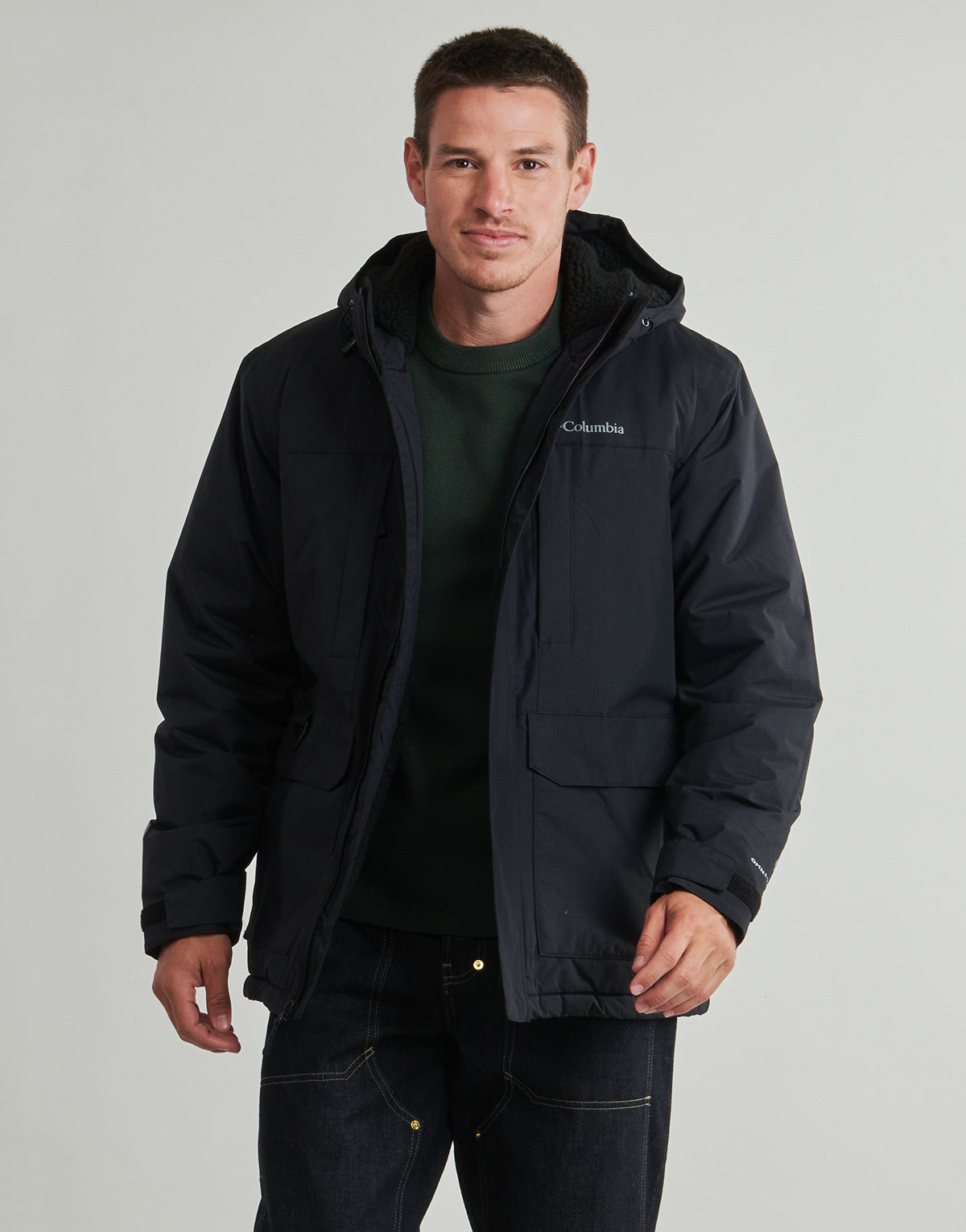 Parka Uomo Columbia  LANDROAMER SHERPA LINED JACKET  Nero