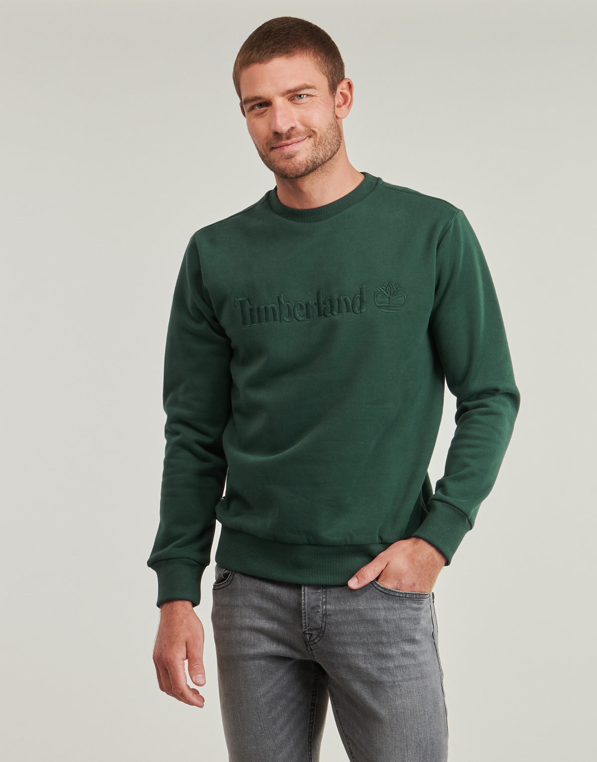 Maglione Uomo Timberland Embroidery Tonal Crew Neck