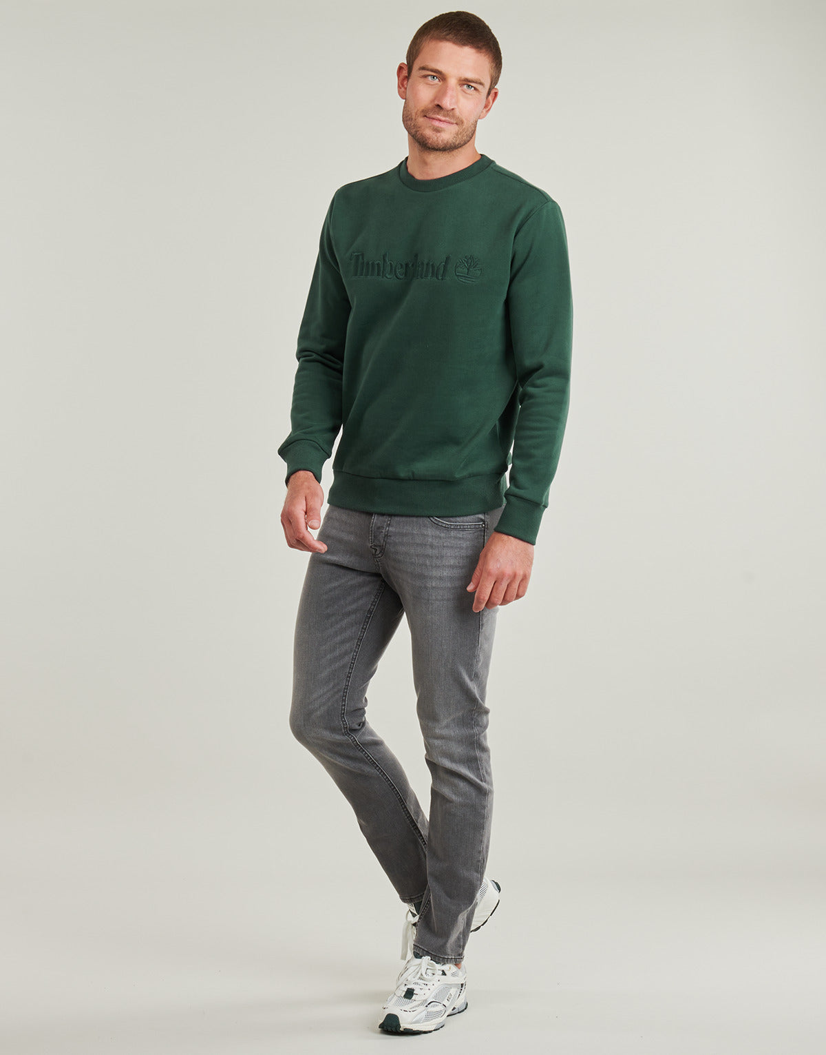 Maglione Uomo Timberland Embroidery Tonal Crew Neck