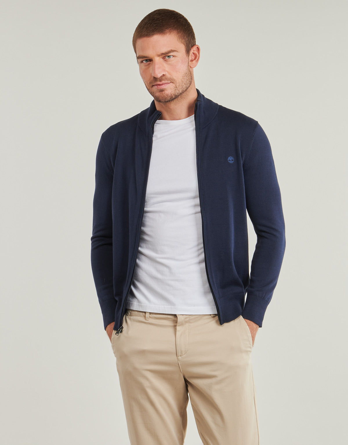 Maglione Uomo Timberland Cotton YD Full Zip Sweater