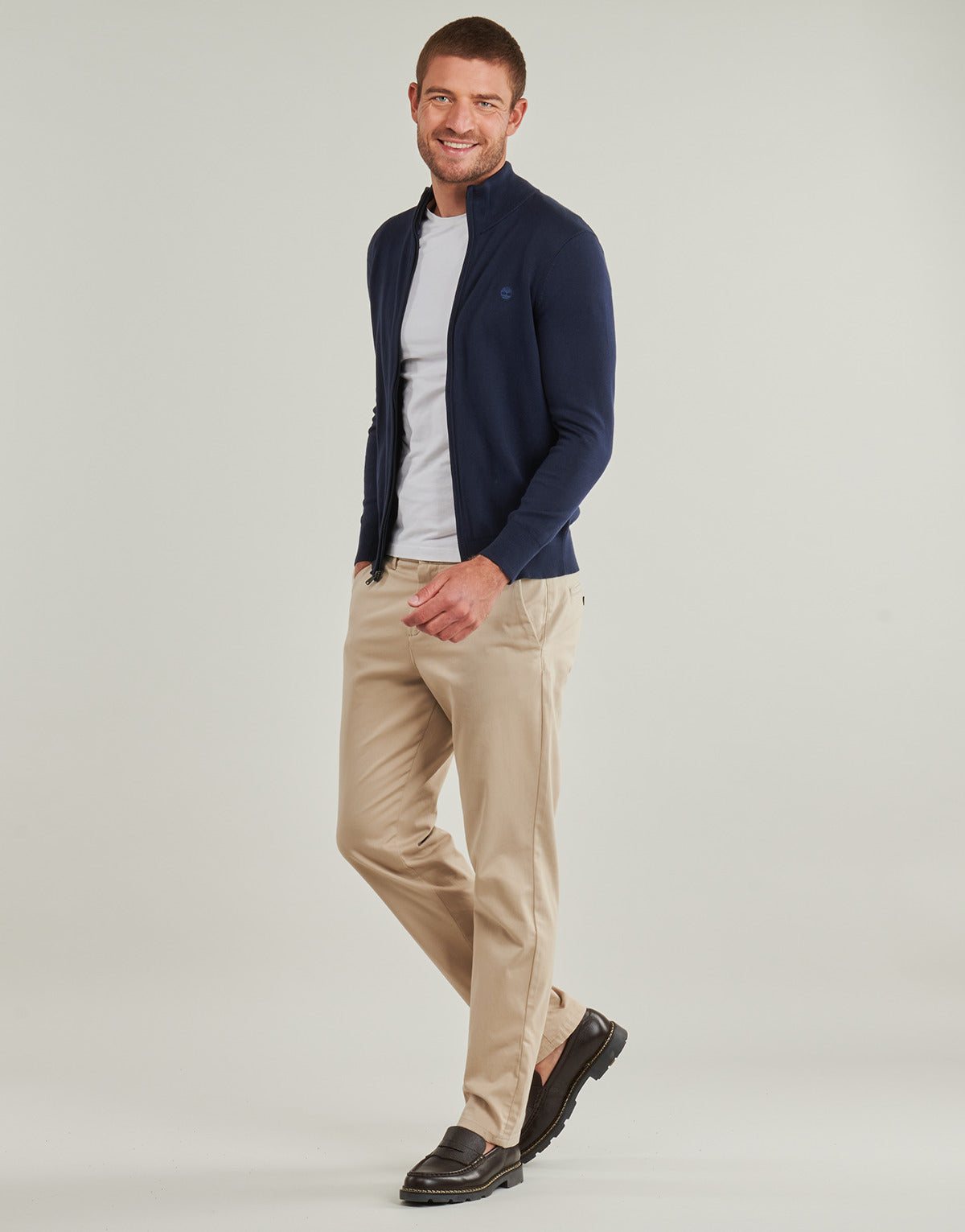 Maglione Uomo Timberland Cotton YD Full Zip Sweater