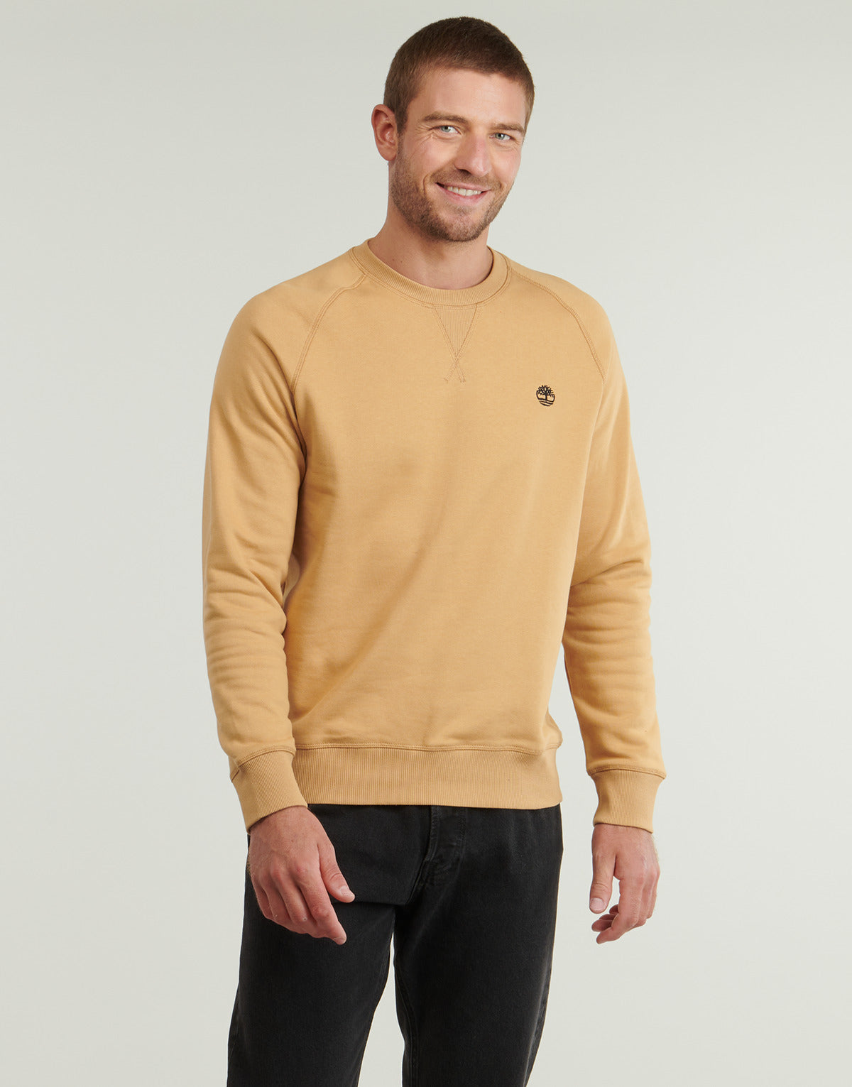 Felpa Uomo Timberland  Brushed Back Crew Sweatshirt  Giallo