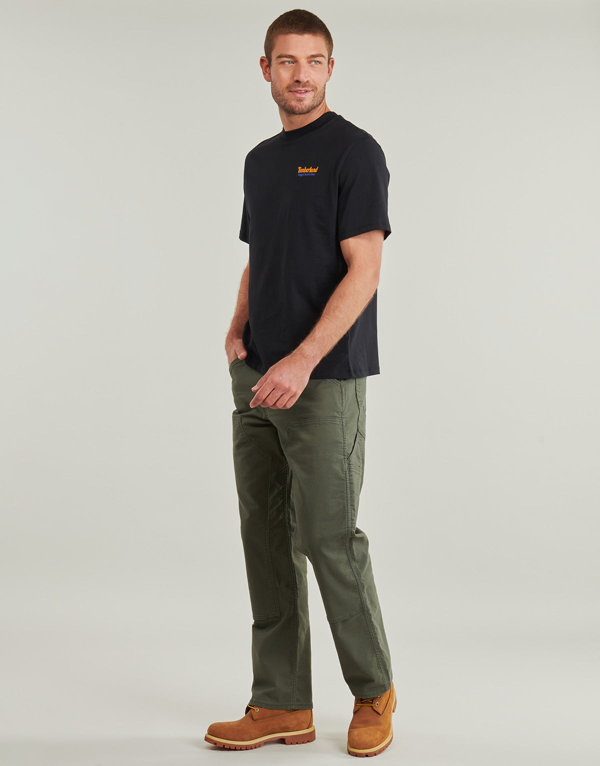 T-shirt Uomo Timberland Rugged Active Gear Back Graphic Tee Nero