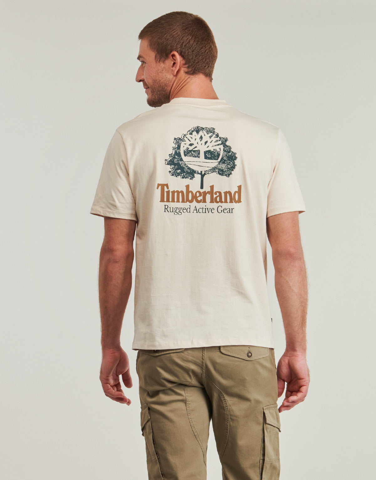 T-shirt Uomo Timberland Rugged Active Gear Back Graphic Tee
