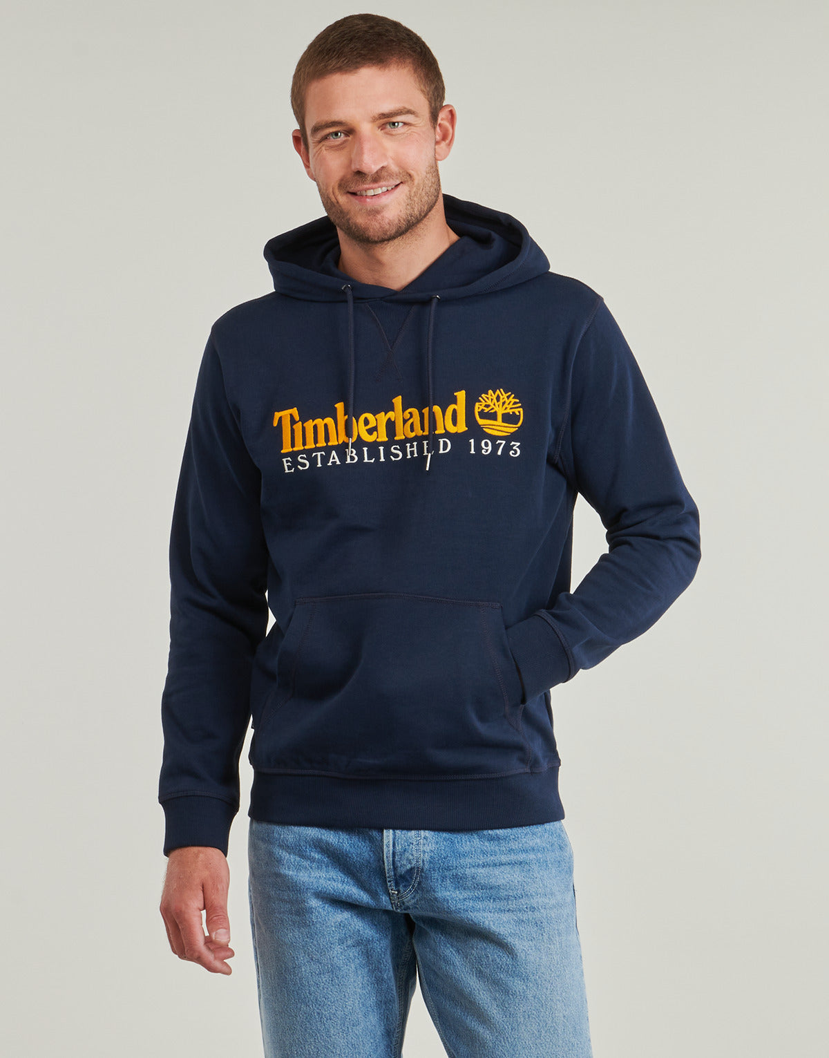 Felpa Uomo Timberland Embroidered Logo Loopback Hoodie