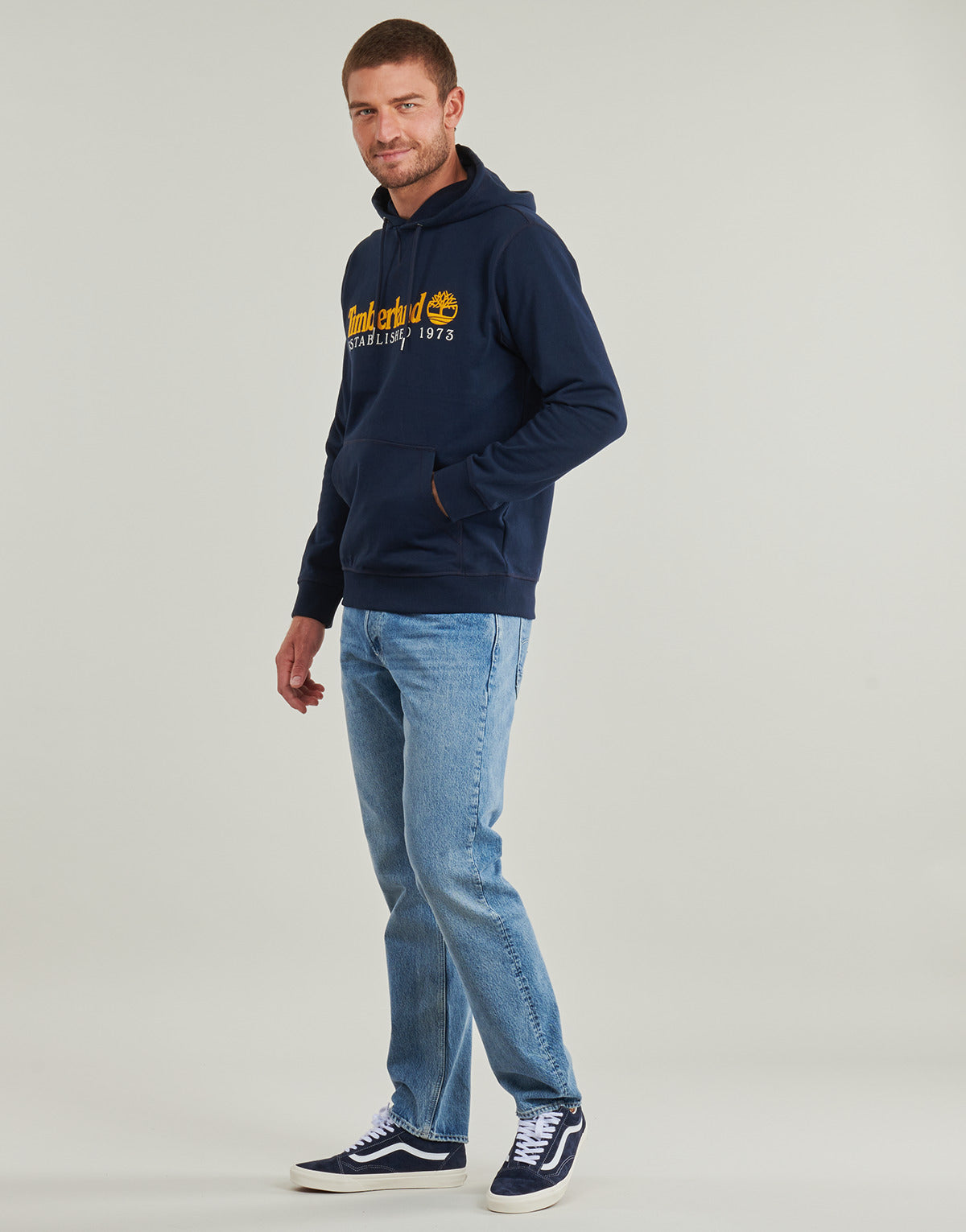 Felpa Uomo Timberland Embroidered Logo Loopback Hoodie