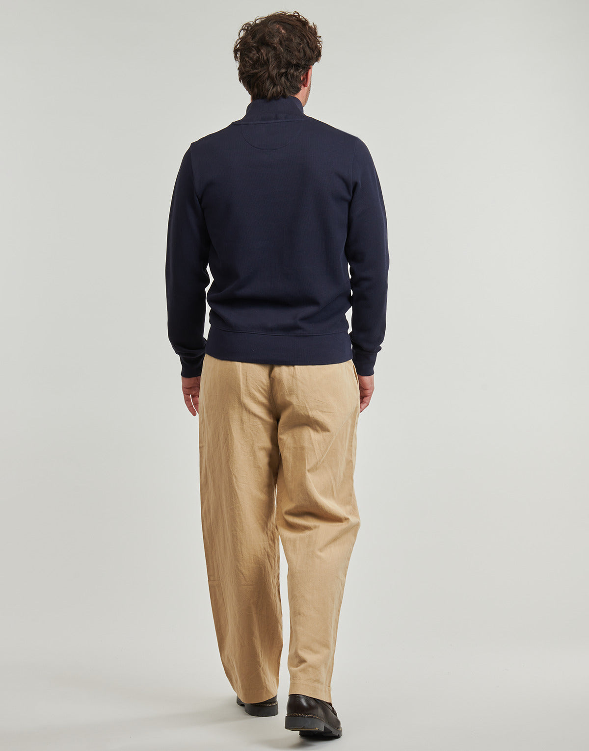 Maglione Uomo Gant  SACKER RIB HALF ZIP  Blu