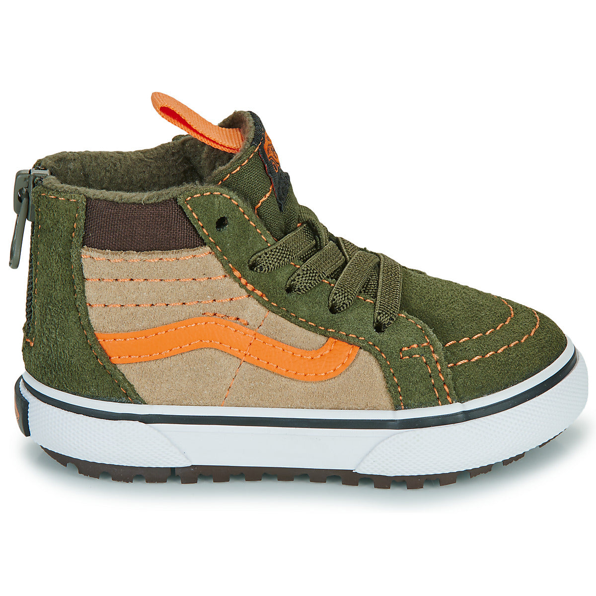 Scarpe bambini ragazzo Vans  MTE SK8-Hi Zip  Kaki