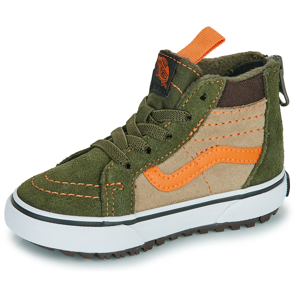 Scarpe bambini ragazzo Vans  MTE SK8-Hi Zip  Kaki