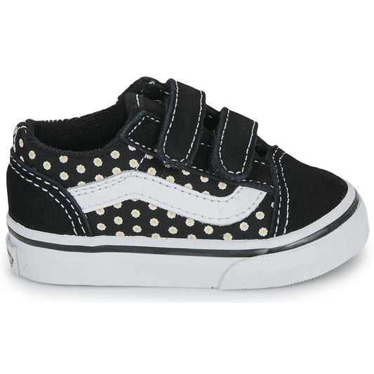 Scarpe bambini ragazza Vans  Old Skool V FLORAL  Nero