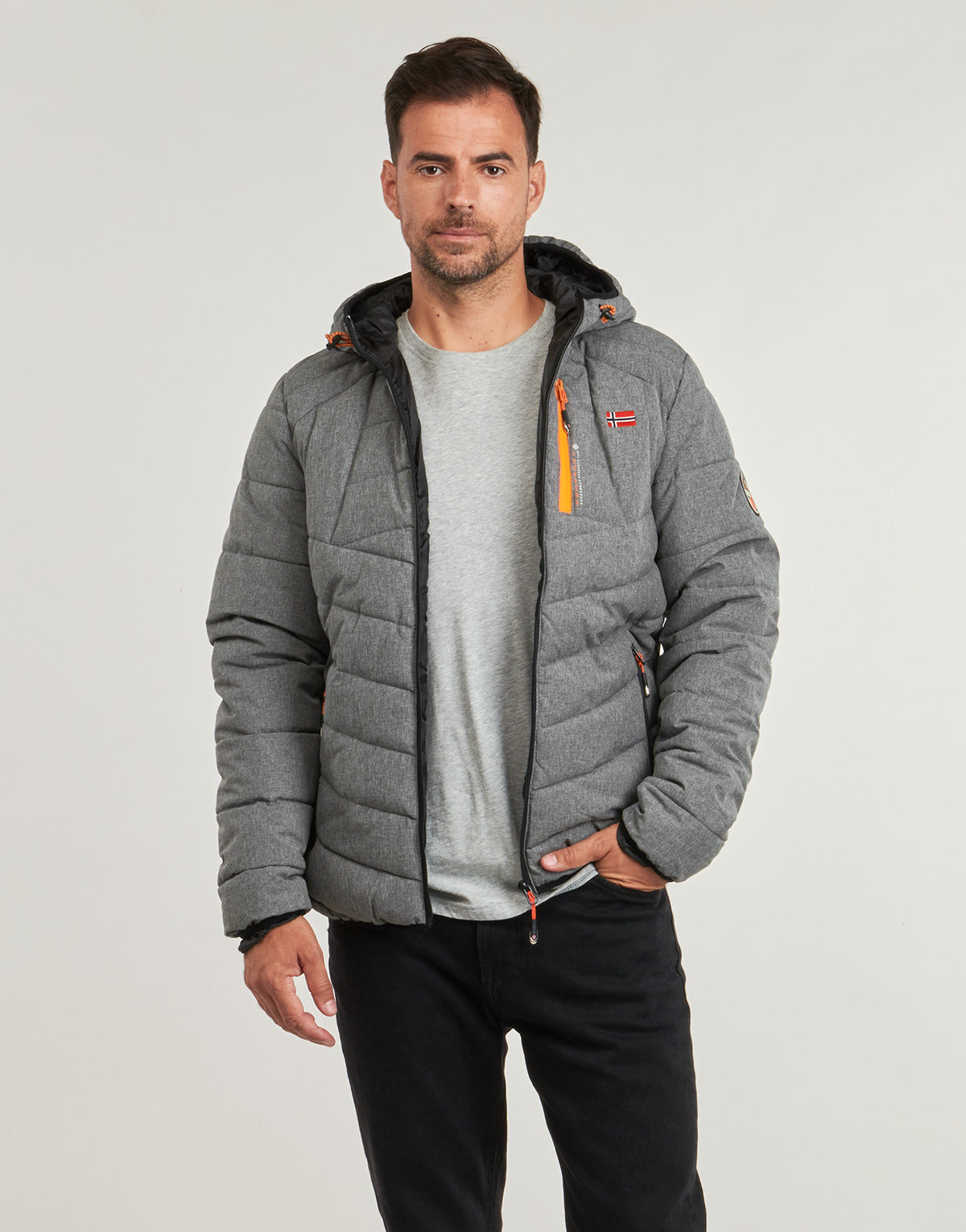 Piumino Uomo Geographical Norway BOLCHEVIC Grigio
