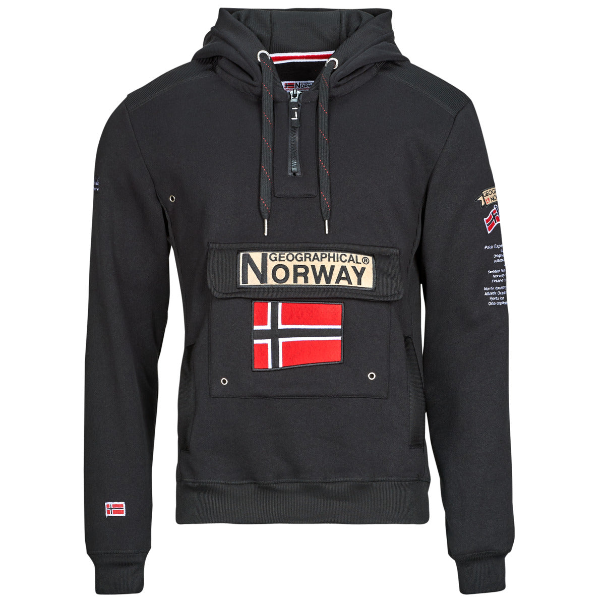 Felpa Uomo Geographical Norway  GYMCLASS  Nero