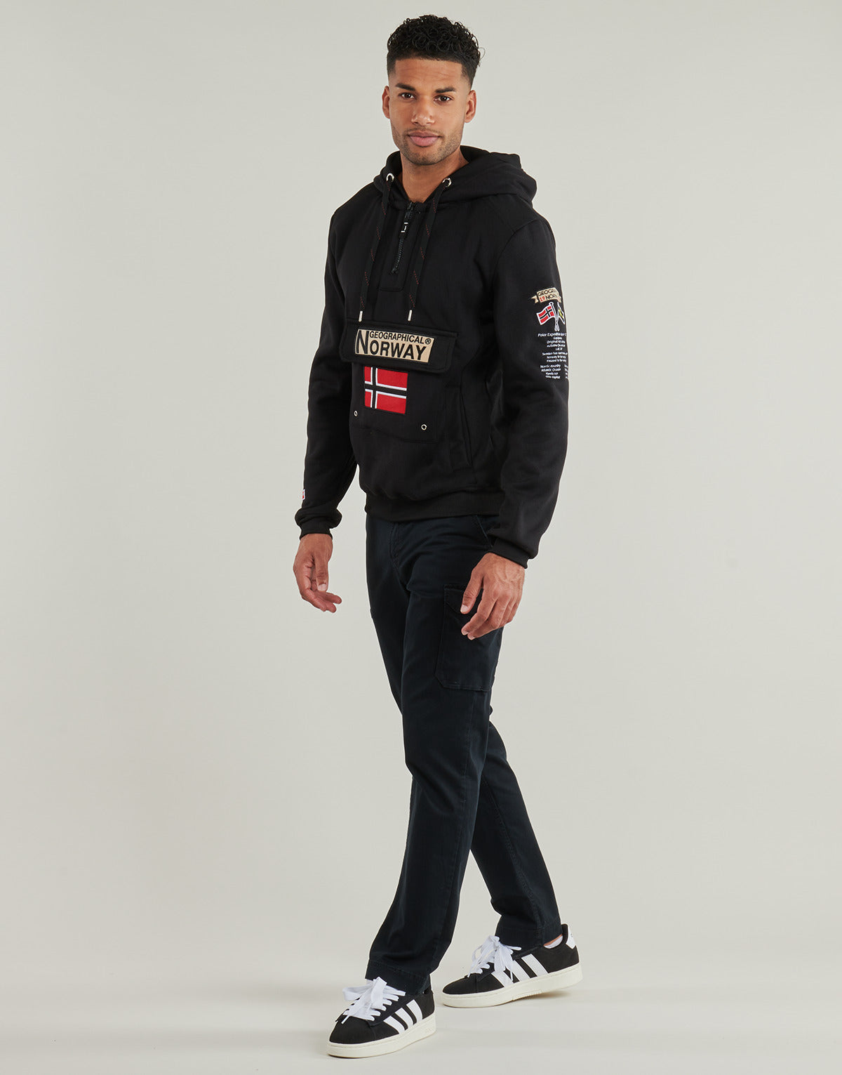 Felpa Uomo Geographical Norway GYMCLASS Nero