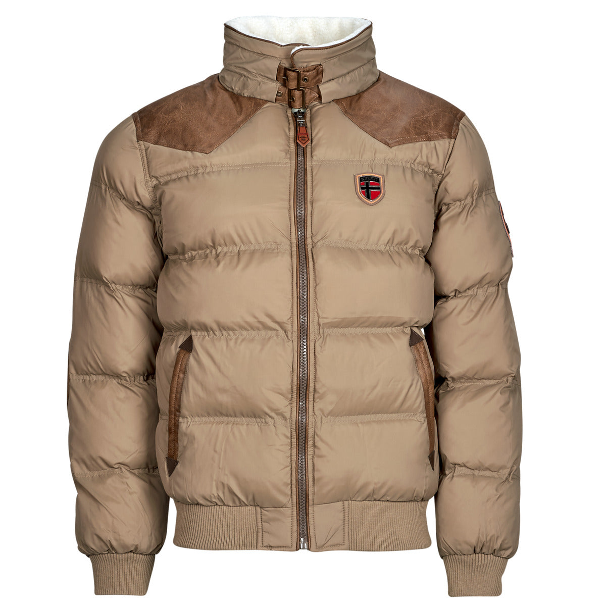 Piumino Uomo Geographical Norway  ABRAMOVITCH  Beige