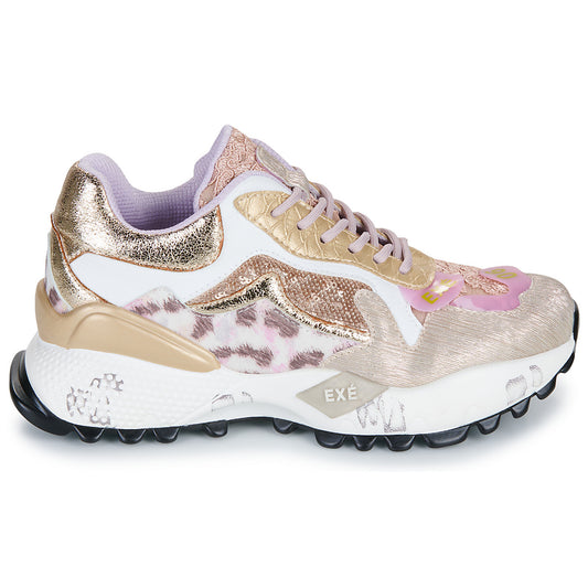 Sneakers basse Donna Exé Shoes D190608-13-PU-BEIGE-PINK