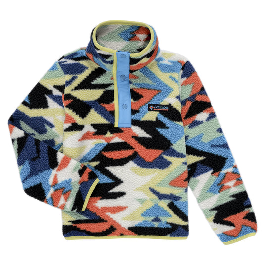 Felpa bambino ragazzo Columbia  HELVETIA II PRINTED HALF SNAP FLEECE  Multicolore