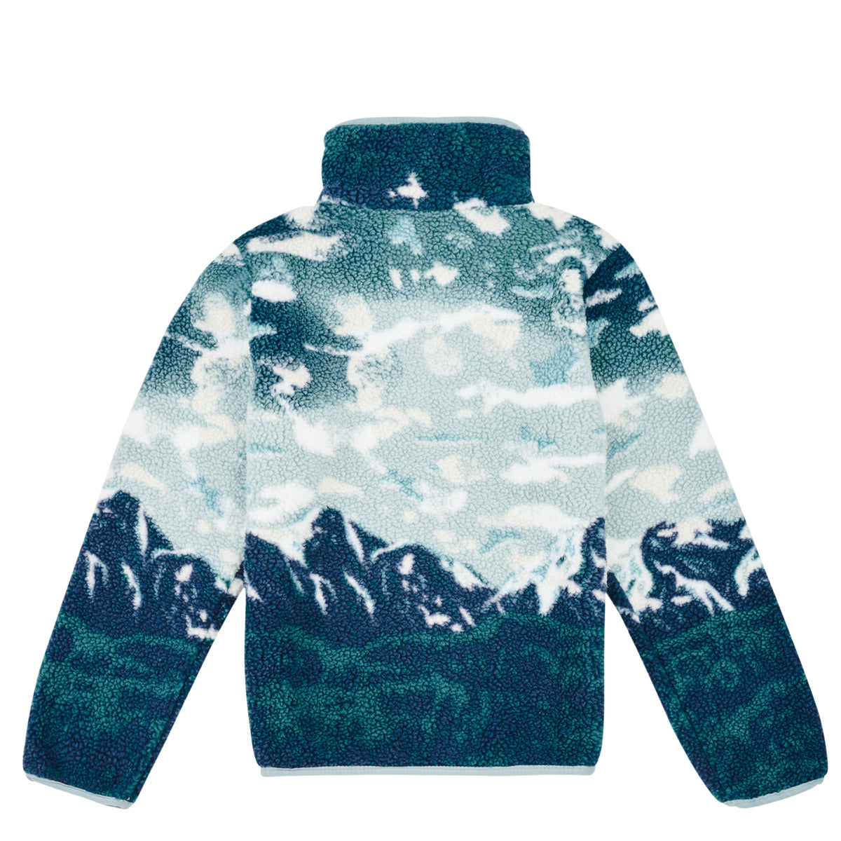 Felpa bambina ragazza Columbia  HELVETIA II PRINTED HALF SNAP FLEECE  Blu