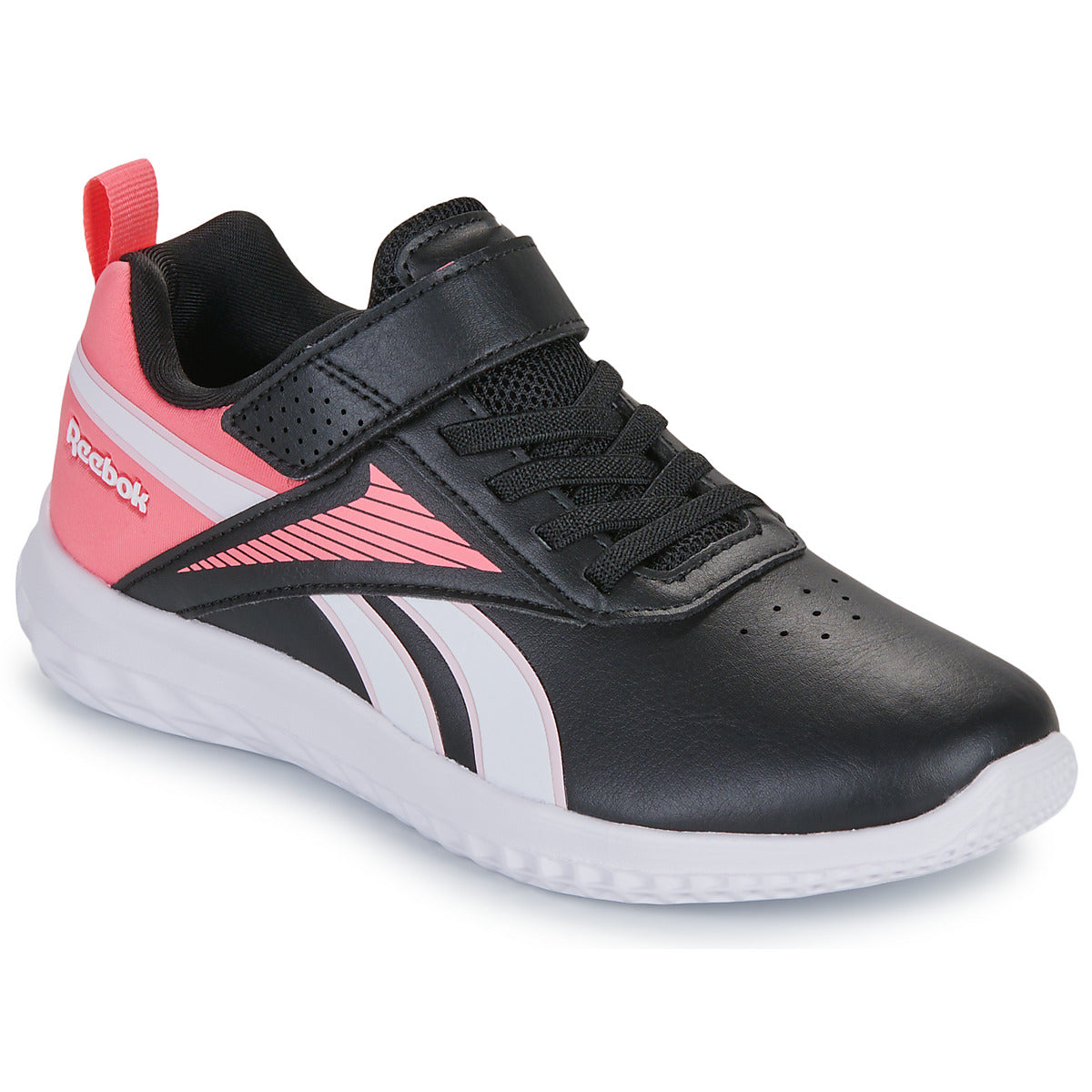 Scarpe bambini ragazza Reebok Sport  RUSH RUNNER SYN ELASTIC LACE   TOP STRAP  Nero