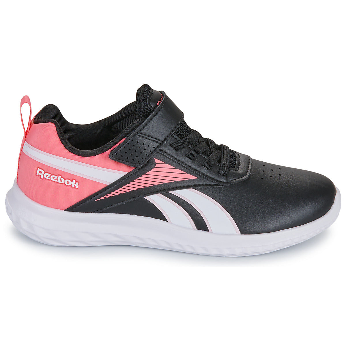 Scarpe bambini ragazza Reebok Sport  RUSH RUNNER SYN ELASTIC LACE   TOP STRAP  Nero