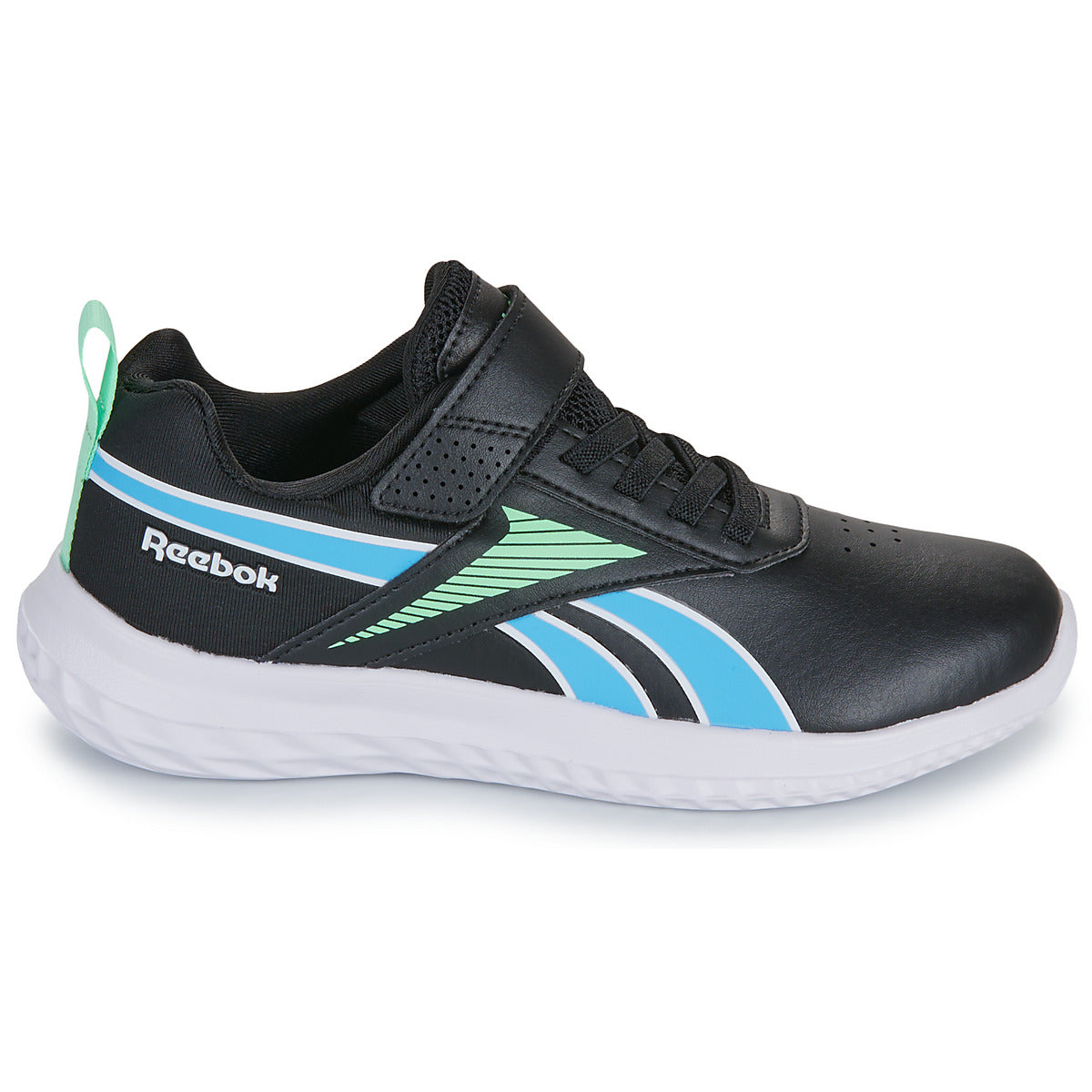 Scarpe bambini ragazzo Reebok Sport  RUSH RUNNER SYN ELASTIC LACE   TOP STRAP  Nero