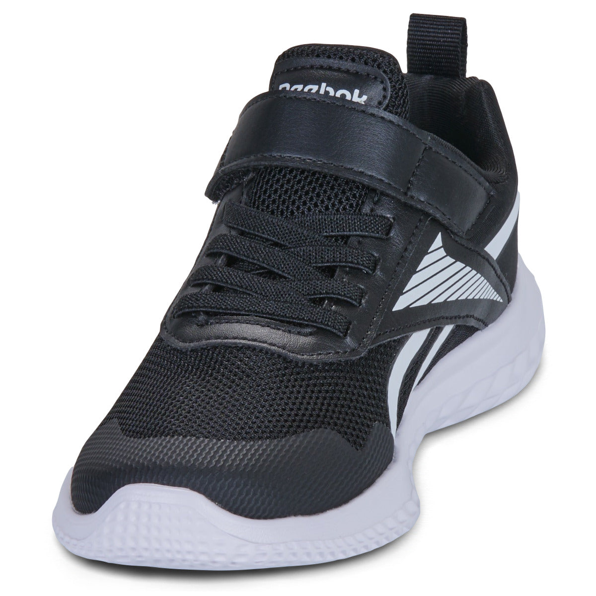 Scarpe bambini ragazzo Reebok Sport  RUSH RUNNER 5 ELASTIC LACE   TOP STRAP  Nero