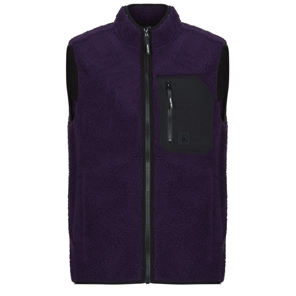 Felpa Uomo Volcom  MUZZER FUZZAR VEST  Viola