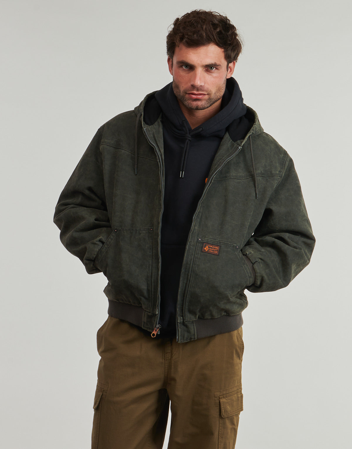 Giubbotto Uomo Volcom  HAMILSTORM JACKET  Grigio