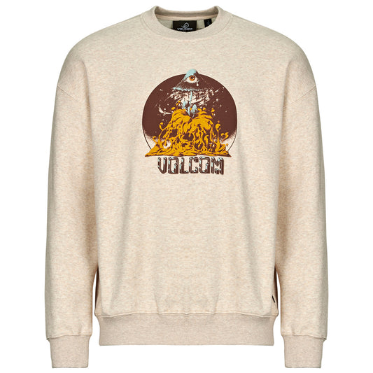 Felpa Uomo Volcom  FA CALLUM ROONEY CREW  Beige