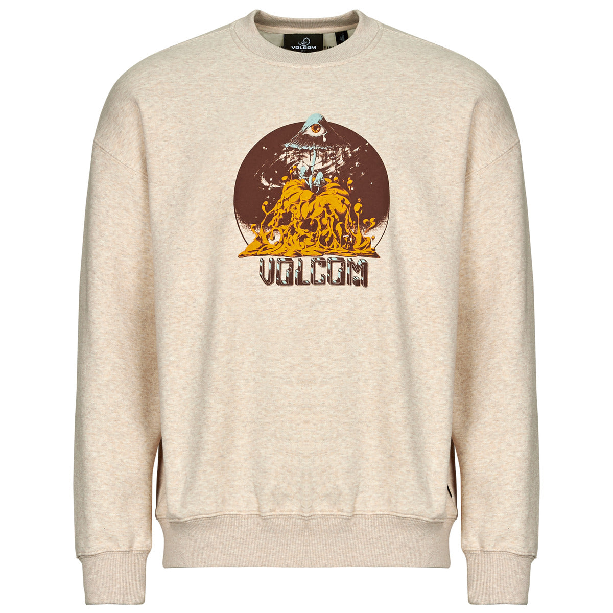 Felpa Uomo Volcom  FA CALLUM ROONEY CREW  Beige