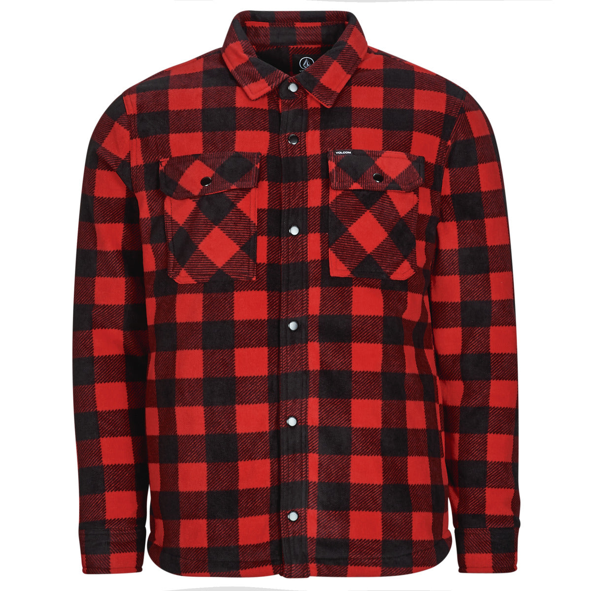 Camicia a maniche lunghe Uomo Volcom  BOWERED FLEECE LS  Rosso