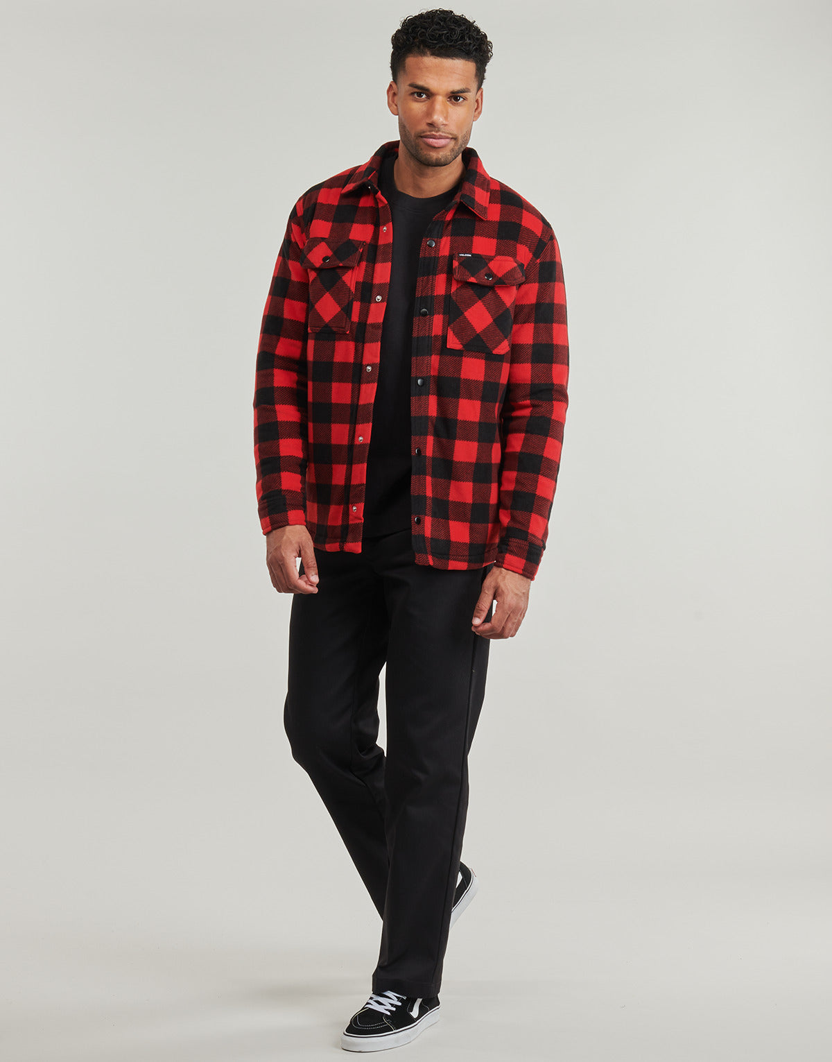 Camicia a maniche lunghe Uomo Volcom  BOWERED FLEECE LS  Rosso