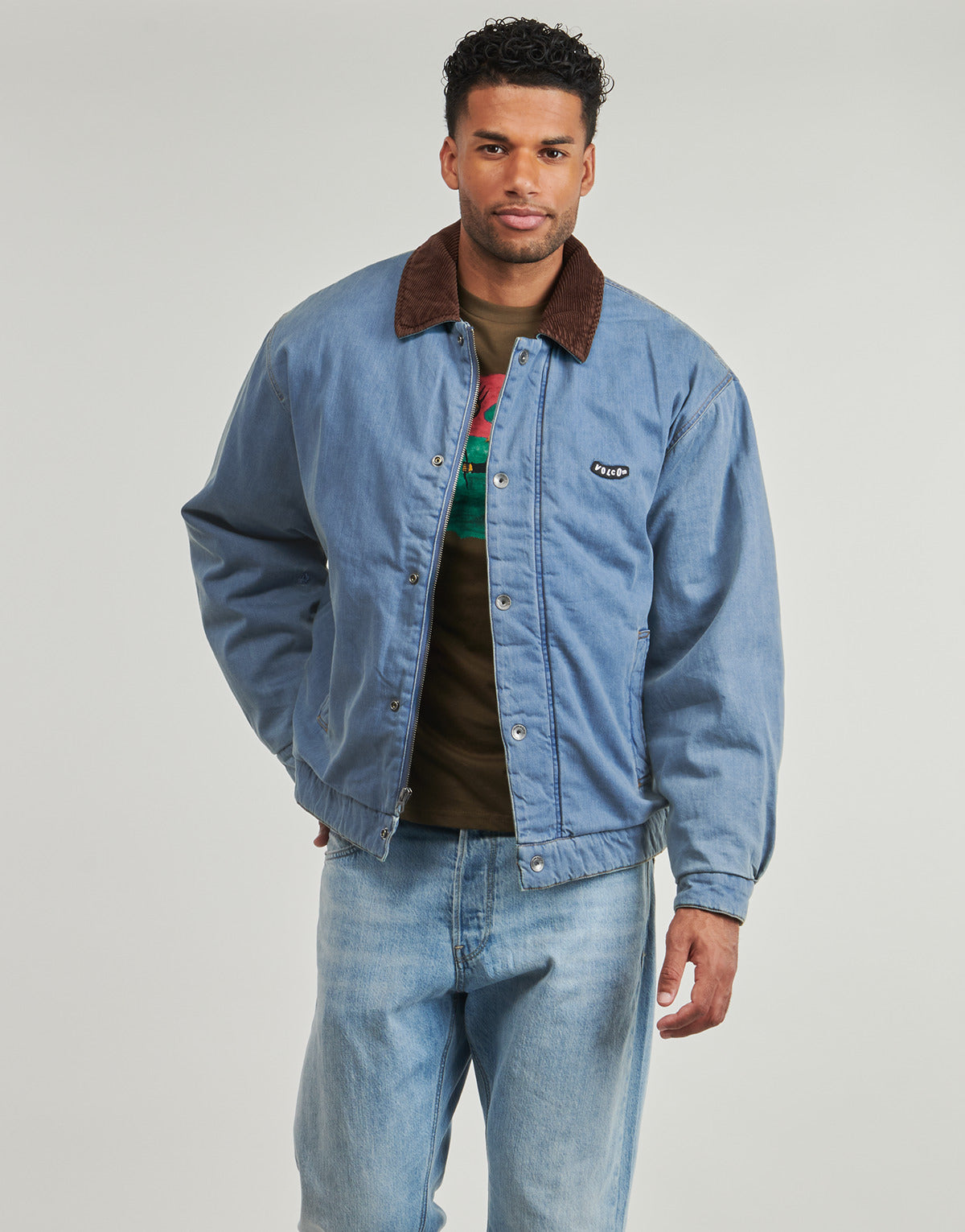 Giacca in jeans Uomo Volcom  STONEWISH JACKET  Blu