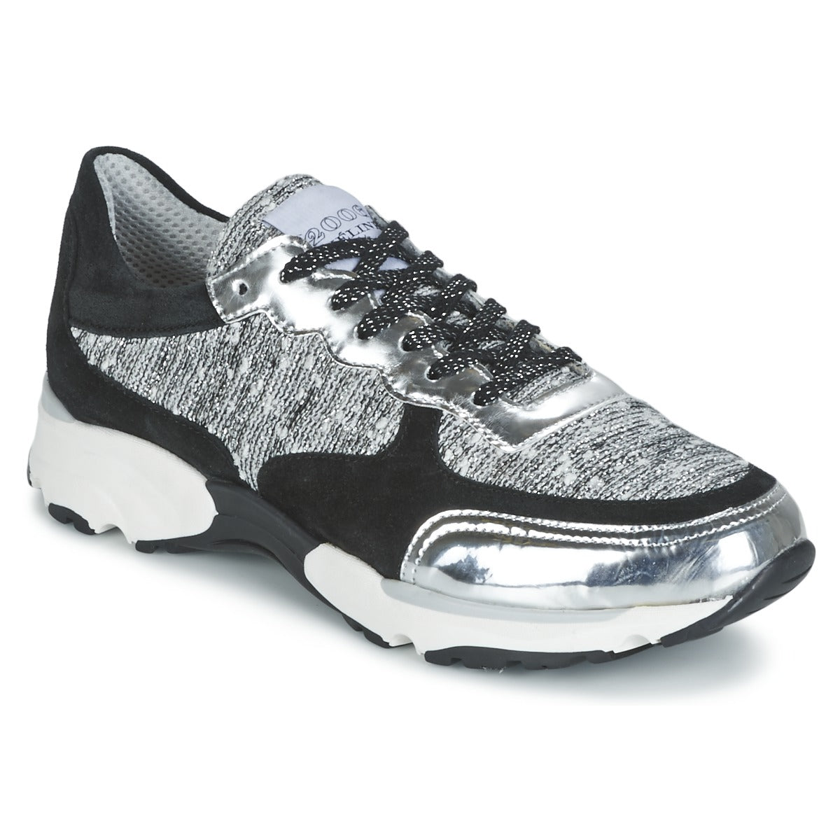 Sneakers basse Donna Meline AMAL Nero